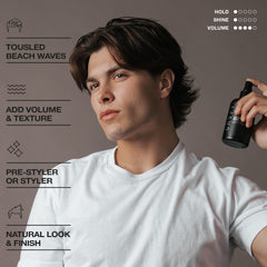 CRVFT Sea Salt Spray bottle demonstrating casual everyday styling.