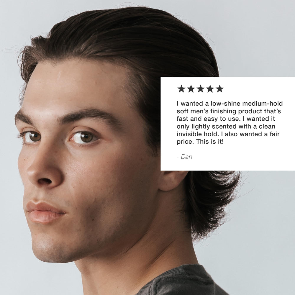 Hair Craft Co. CRVFT smooth application video highlights clean finish without residue.