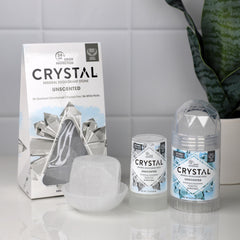 Crystal Essence 3-pack packaging front highlighting value and convenience.