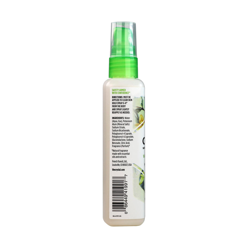 Crystal Essence all-over-body usage depiction for armpits, feet, and thighs.