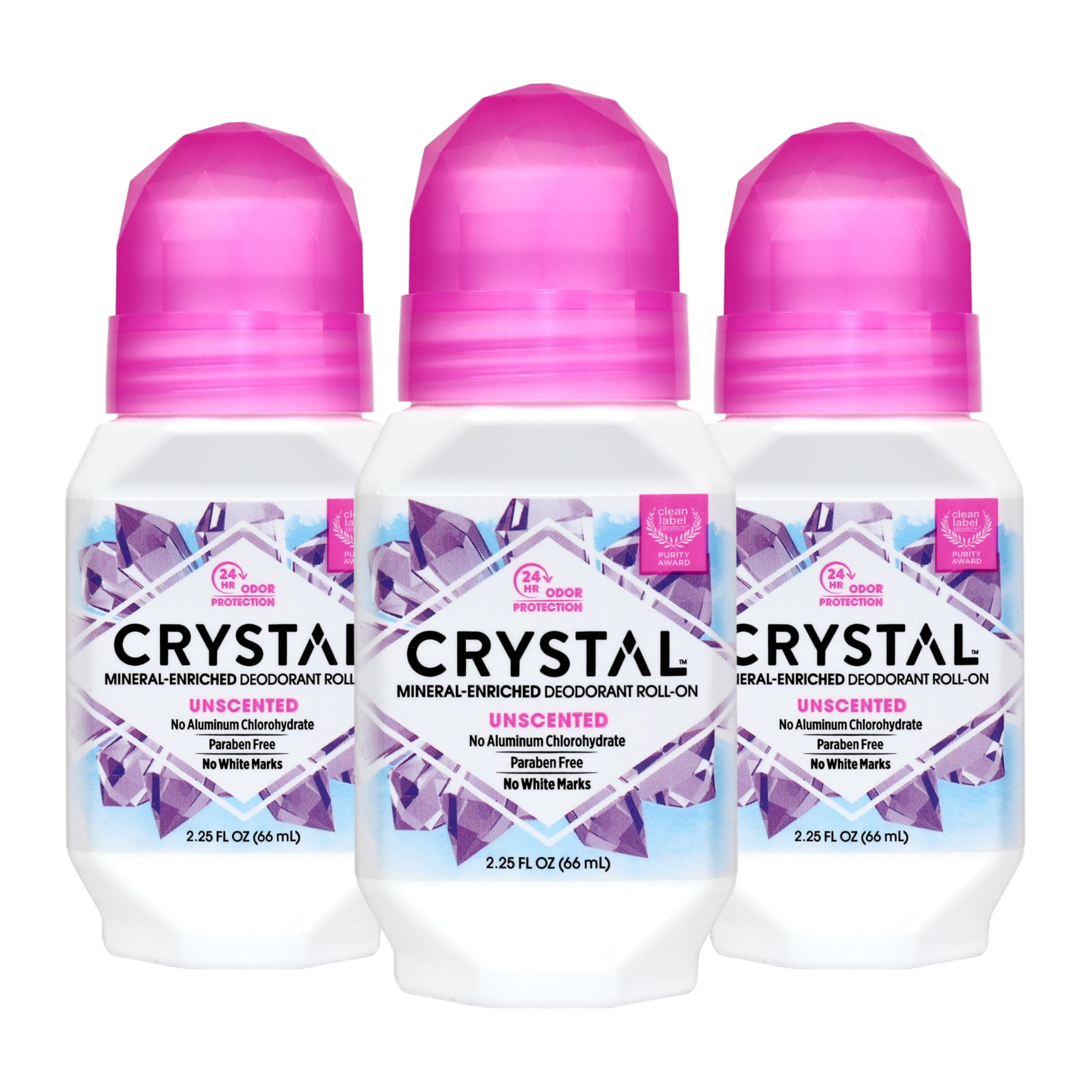 Crystal Essence Crystal Deodorant bottle unscented provides mineral-based protection for daily wear.