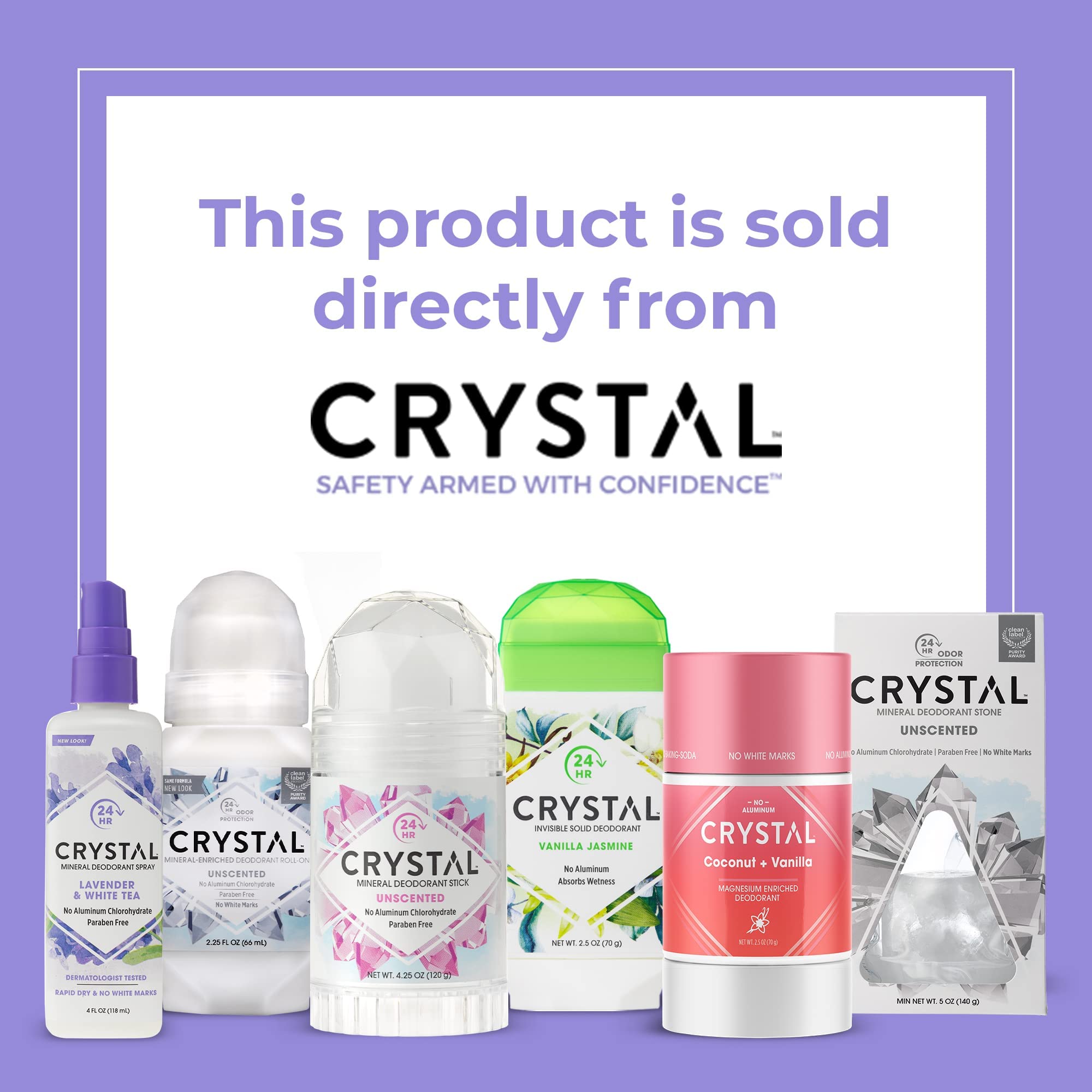 Crystal Essence 3-pack display highlights value and consistent protection.