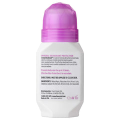 Crystal Essence Mineral salts ingredients highlight clean, aluminum-free formula.