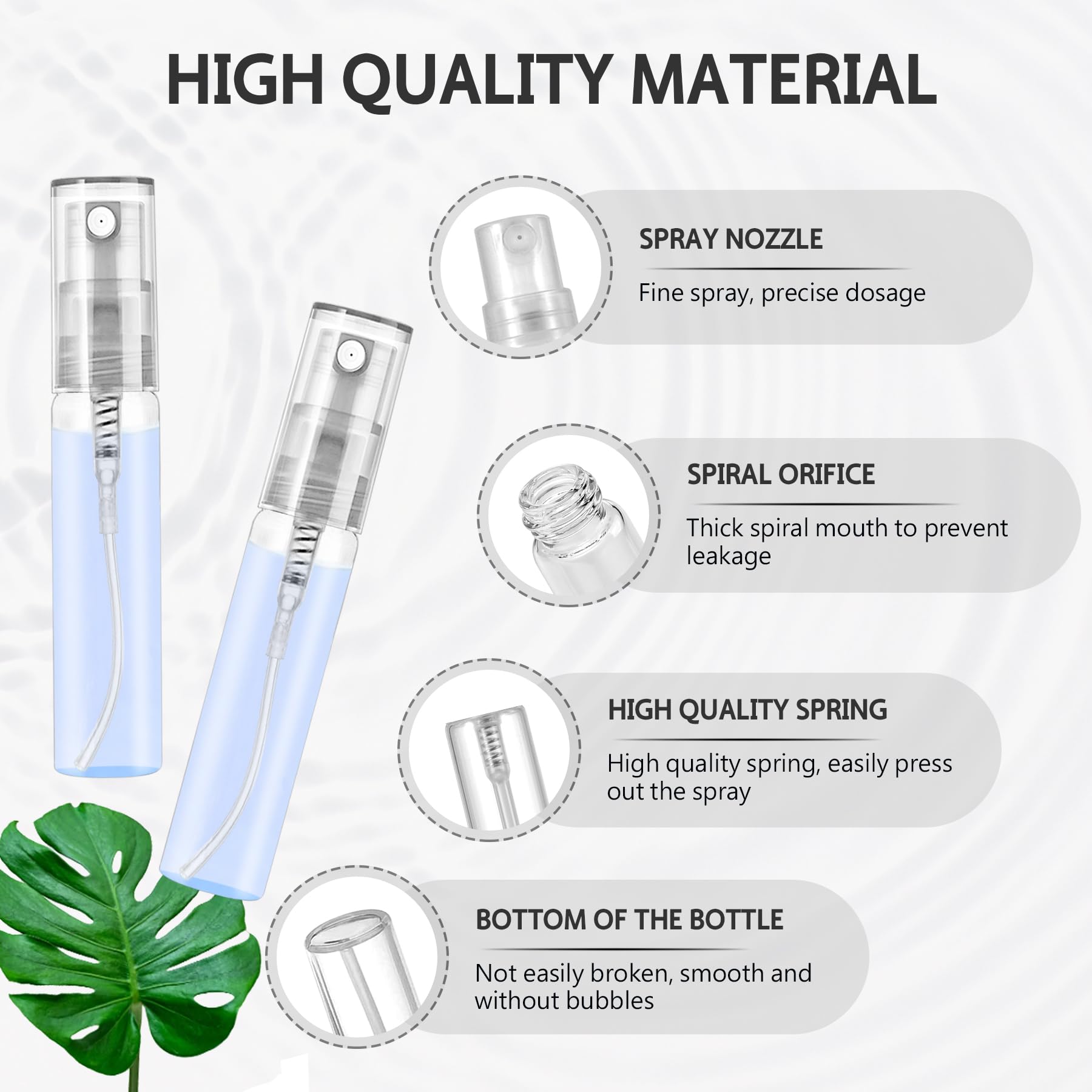 Csdtylh leak-proof atomizer design keeps liquids secure during travel and gym sessions.