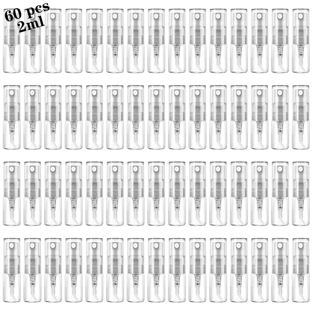Csdtylh mini atomizador cristal 2 ml, compacto para viaje y perfume.