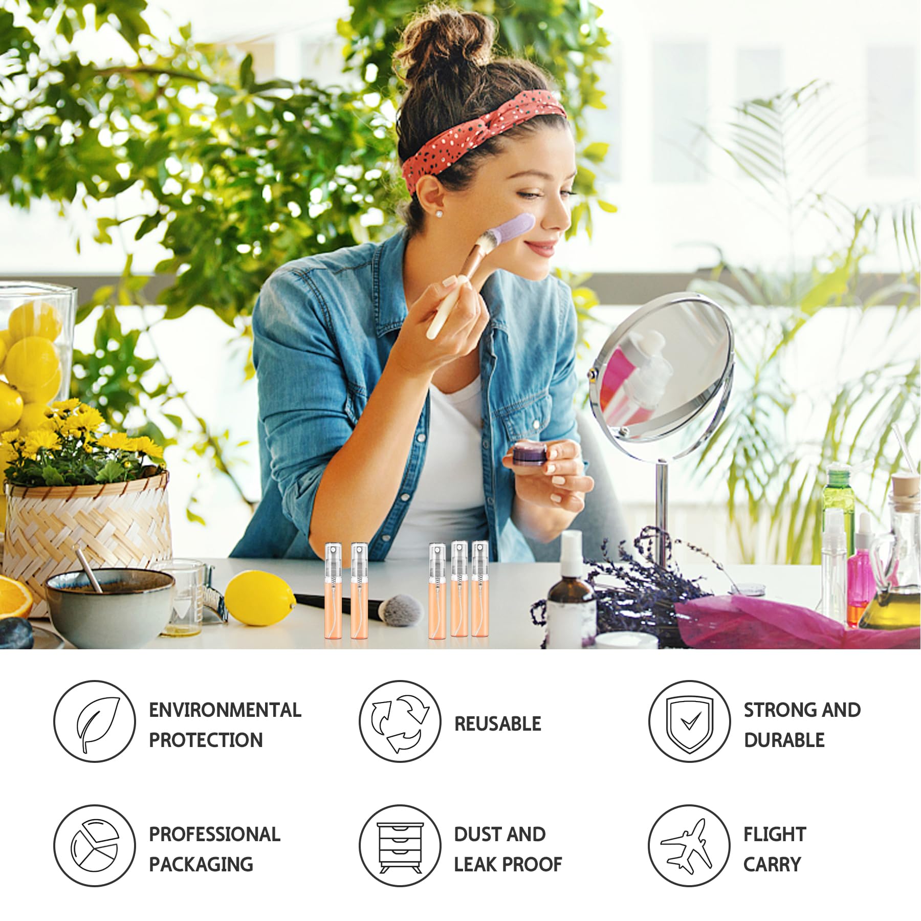 Csdtylh multi-use glass atomizers offer durable storage for perfumes and essential oils.
