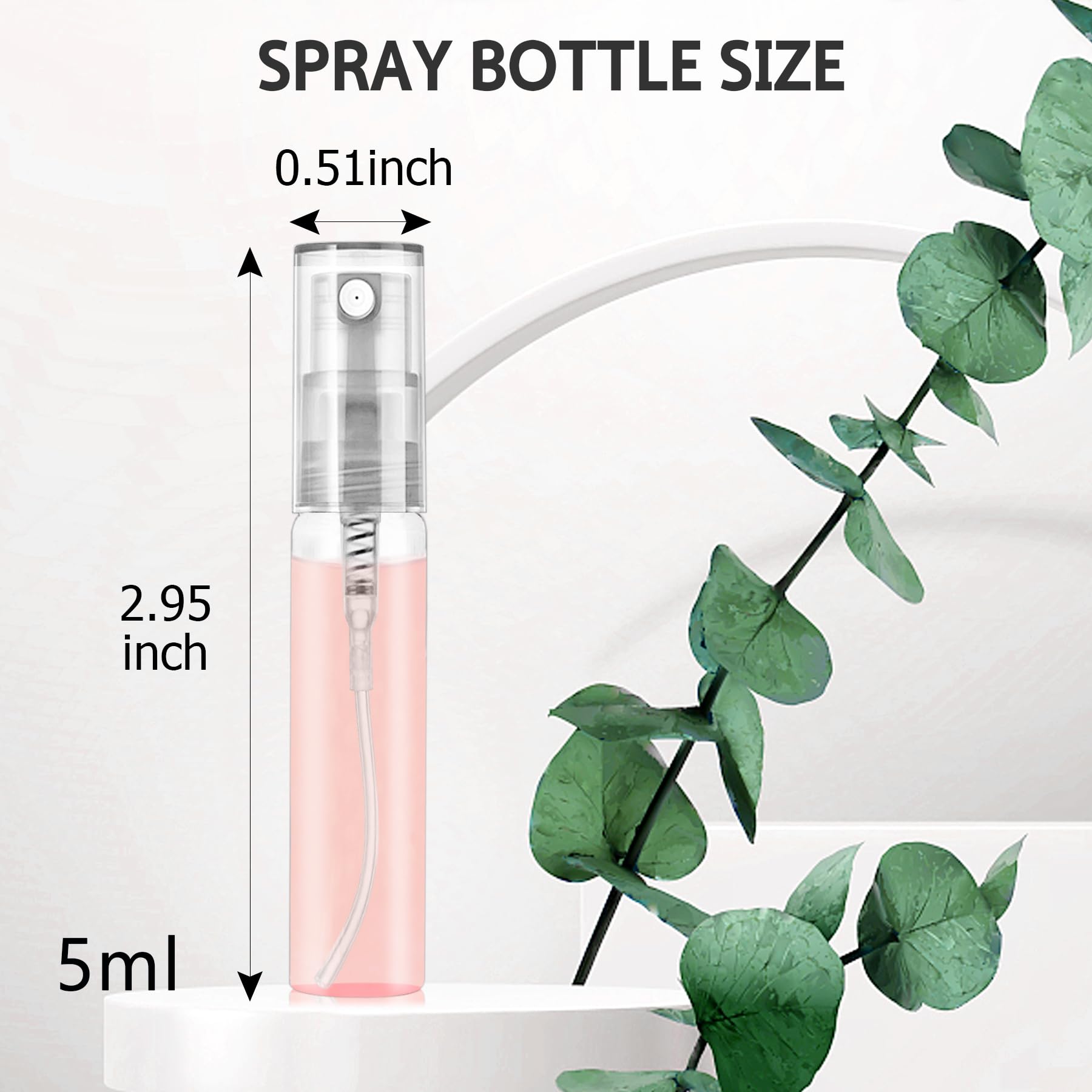 Csdtylh refillable perfume bottles 5ml in clear glass for easy refills.