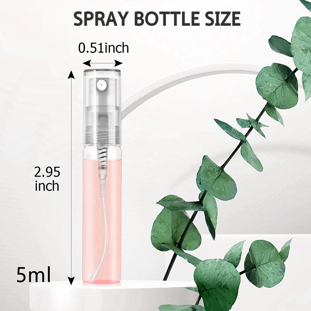 Csdtylh refillable perfume bottles 5ml in clear glass for easy refills.