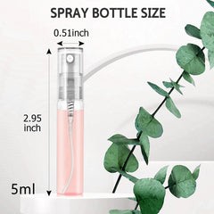 Csdtylh refillable perfume bottles 5ml in clear glass for easy refills.
