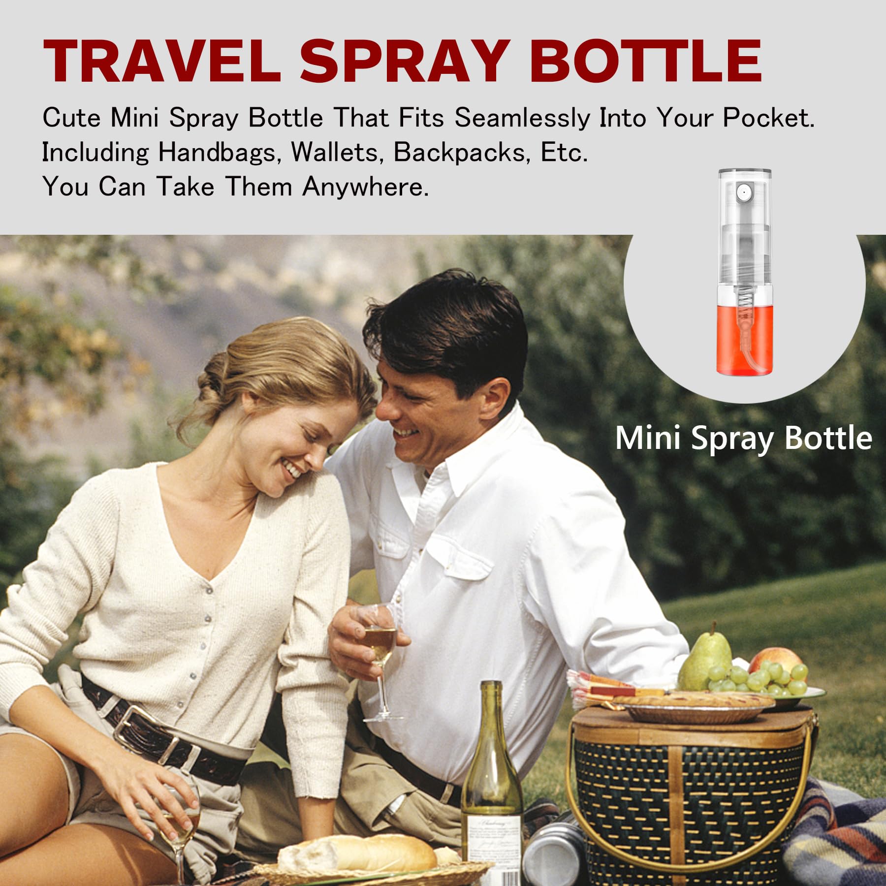 Tamaño portátil de 2 ml, ideal para bolsos.