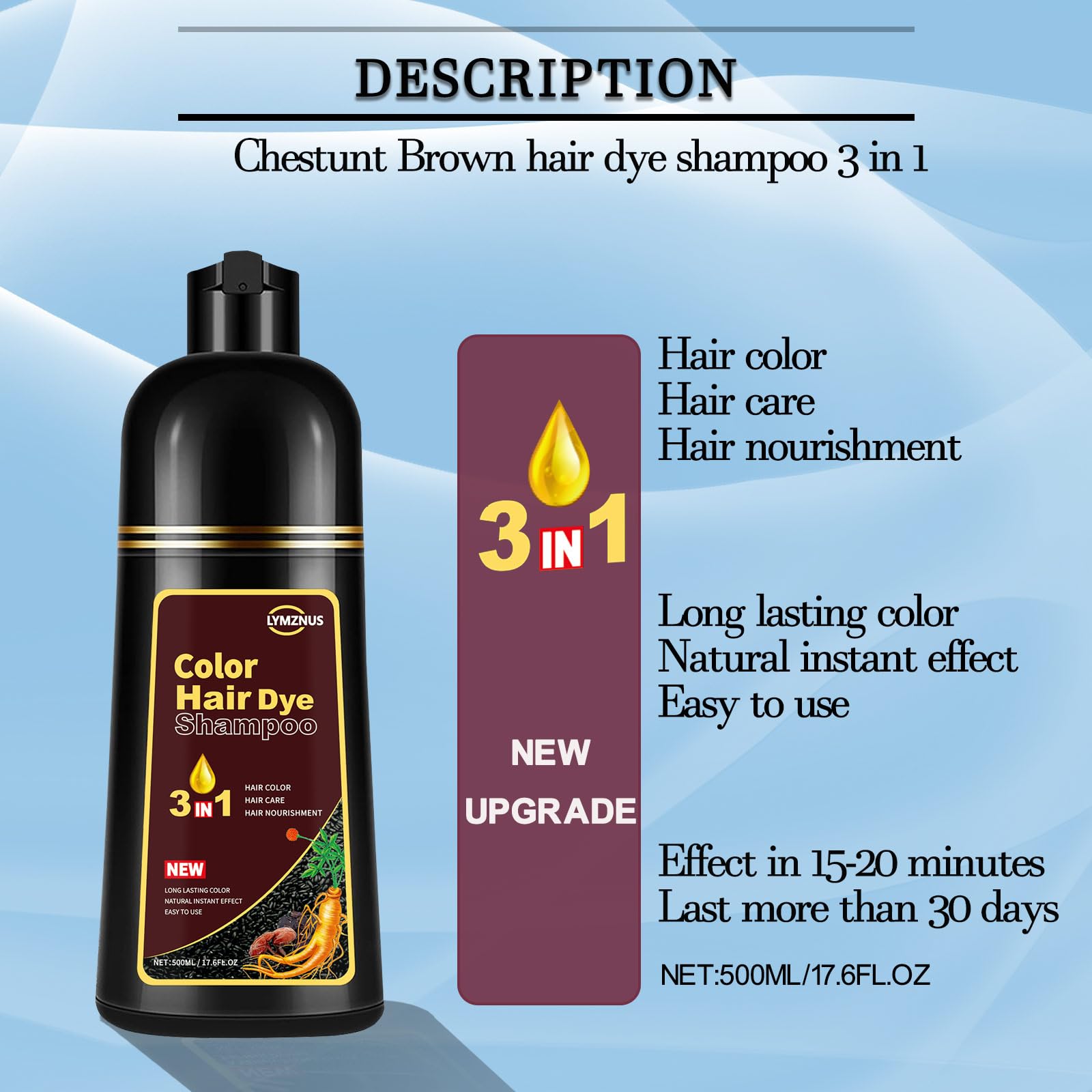 CSFDXD ammonia-free formula delivers rich color while being gentle on hair.
