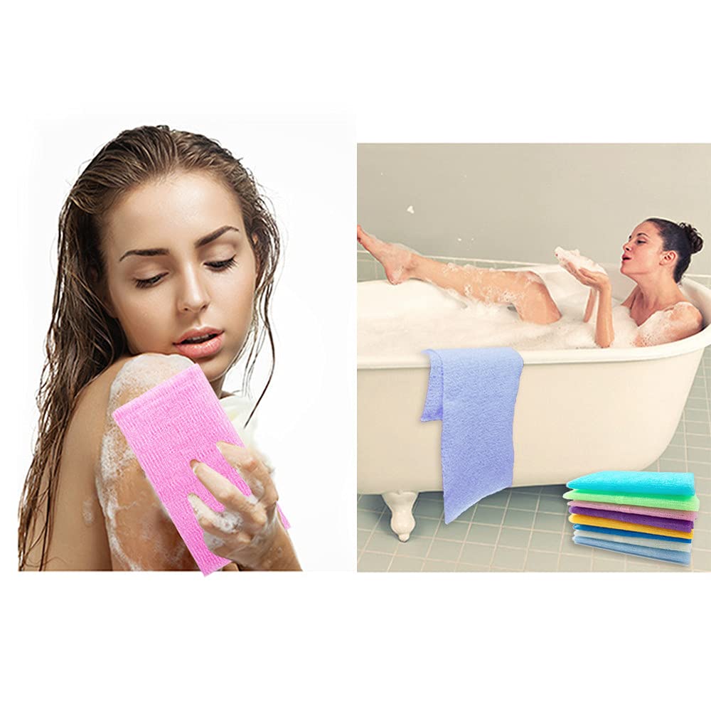 Cshangzei colorful multi-pack towels brighten shower routines.