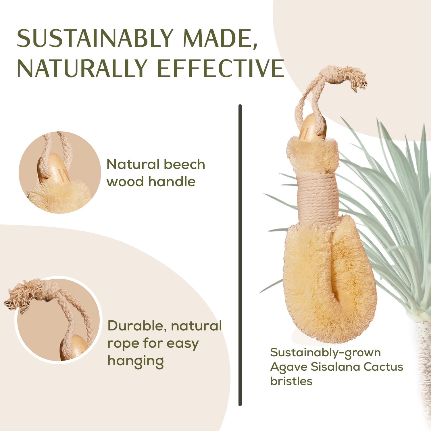 CSM Agave dry brush cellulite-tone action may support contour appearance