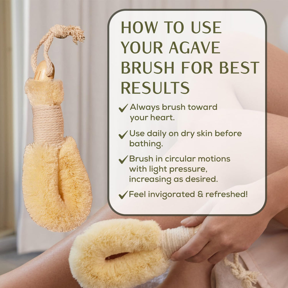 CSM Agave dry brush exfoliation-skin-glow promotes radiant skin