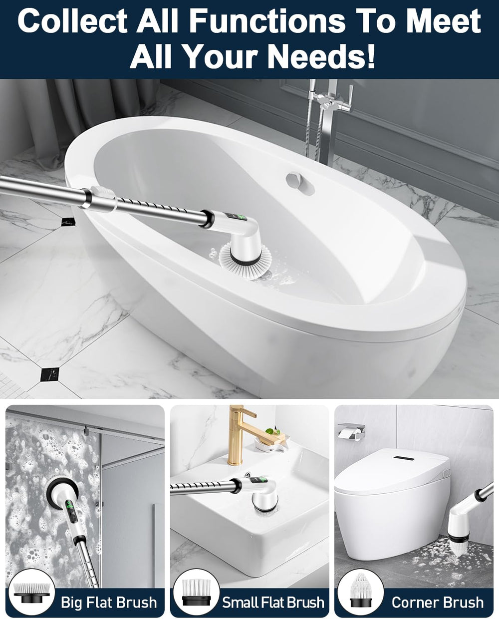 CTMAST IPX7 waterproof design keeps cleaning safe in wet environments.