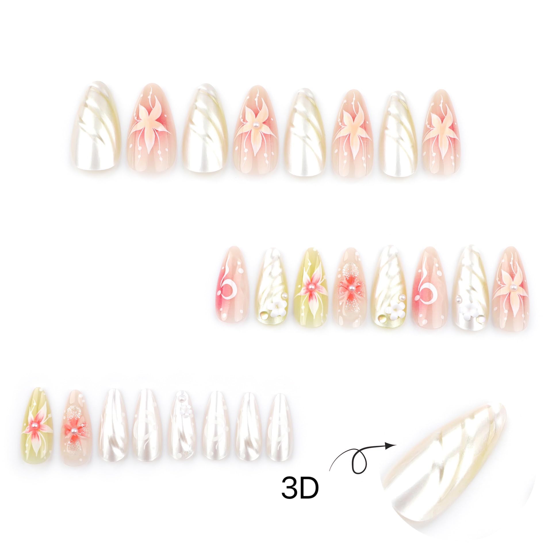 CTTHNBD nail glue and jelly stickers kit for easy, reusable application.