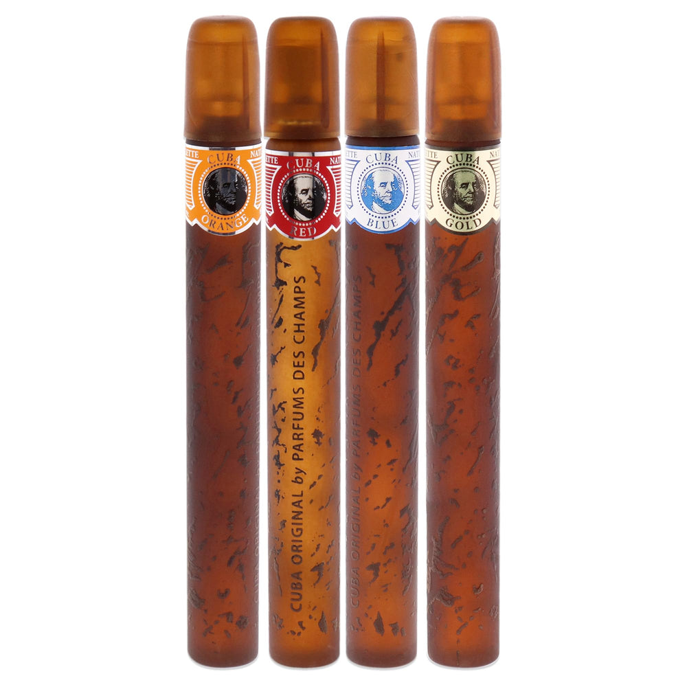 Cuba by Cuba for Men Gift Set bottle close-up emphasizes versatile fragrance
