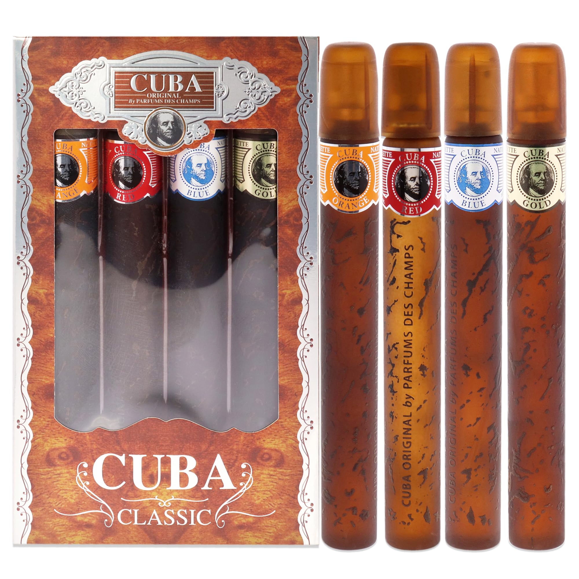 Cuba by Cuba for Men Gift Set outer box shows gift-ready presentation
