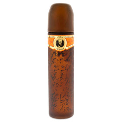 Back label on Cuba Orange EDT with origin notes