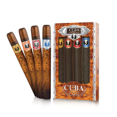 Cuba Original 4-Piece Set gold bottle; layered vanilla and amber for daily refreshment.