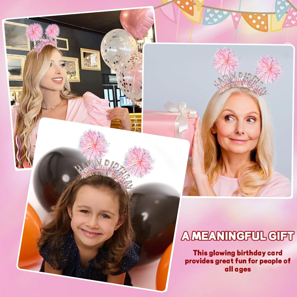 CUBACO birthday headband on a child for fun cosplay and cute photos.