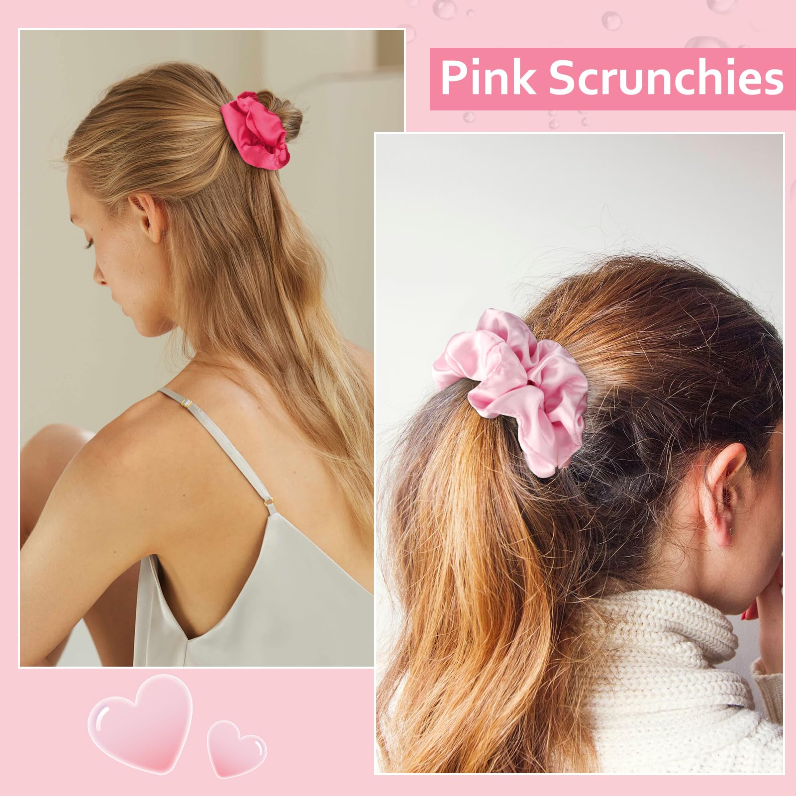 CUBACO satin silk bubble hair tie demonstrating elastic hold for everyday wear