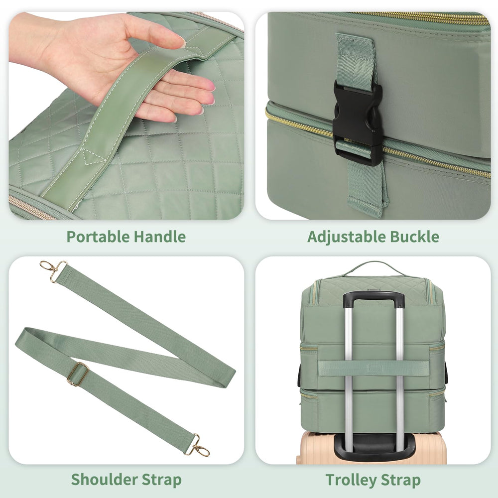 CUBETASTIC extra-large nail polish organizer luggage-strap for on-the-go transport.