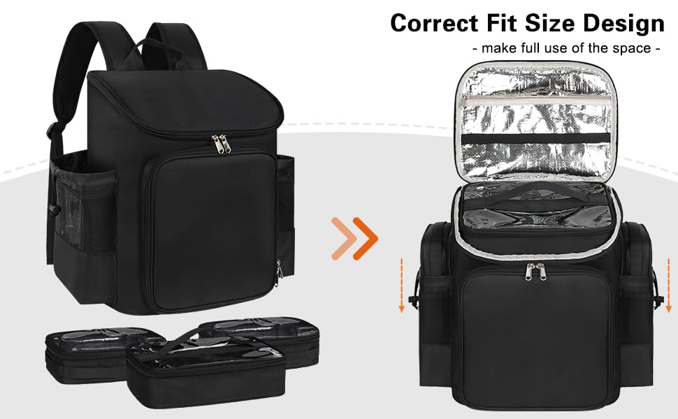 Cubetastic hairstylist traveling backpack durable bag ideal for salon-to-client travel.