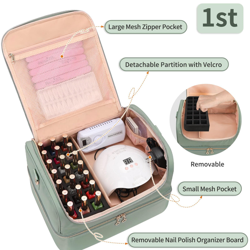 CUBETASTIC interior with 21-slot board keeps bottles secure during transport