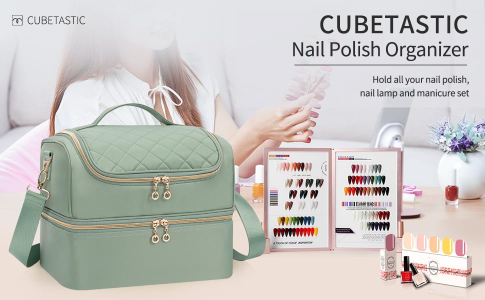 CUBETASTIC nail polish organizer case color options suit your style.