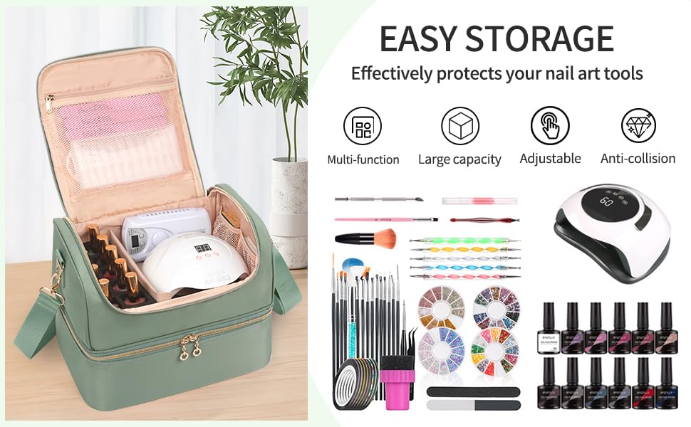CUBETASTIC nail polish organizer case gift-ready for nail enthusiasts.