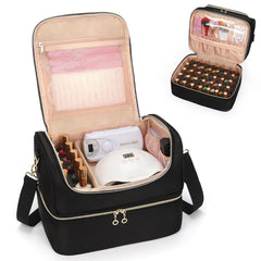 Cubetastic Nail Polish Organizer front view with compact travel-ready storage.