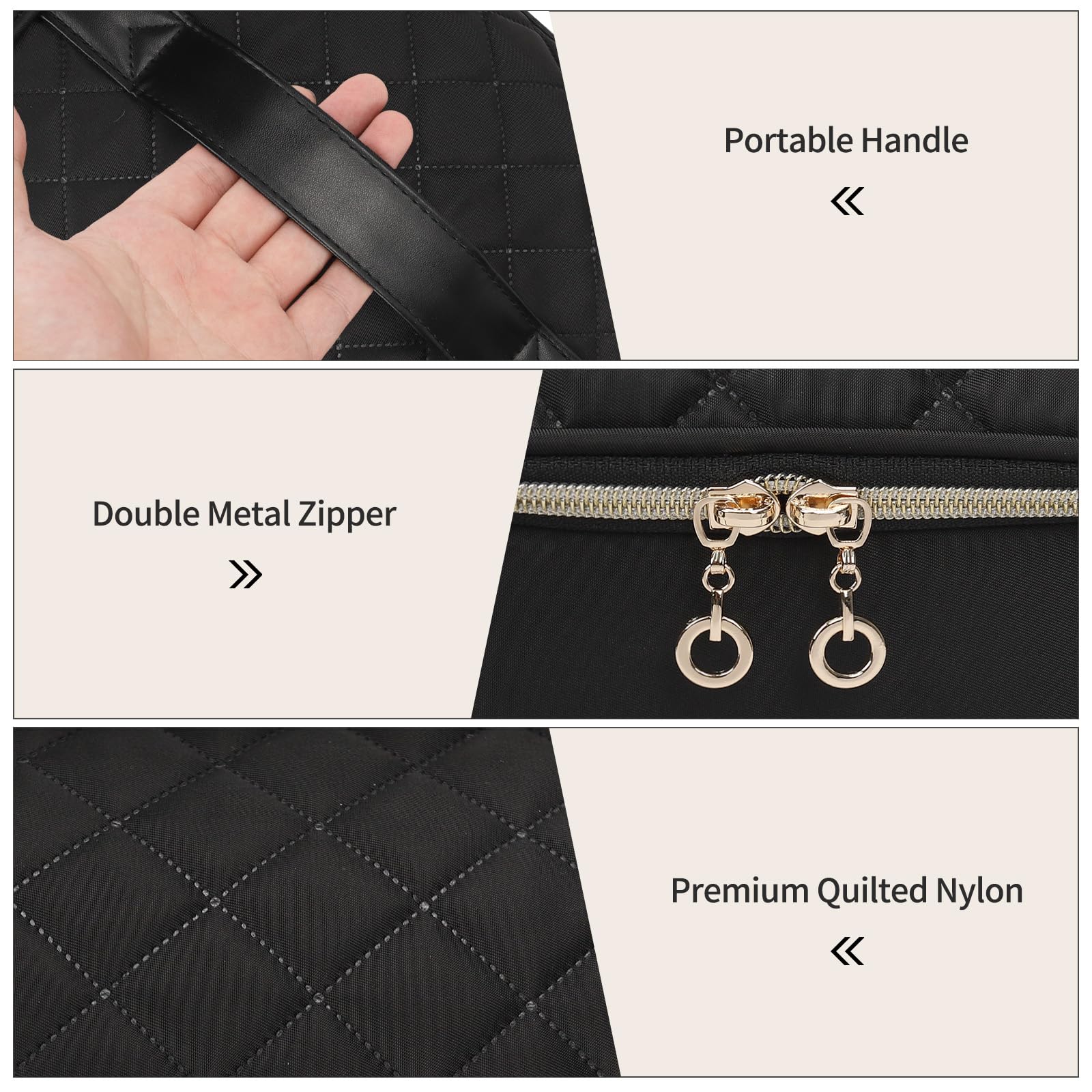 Cubetastic Nail Polish Organizer luggage strap ensures travel-friendly transport.