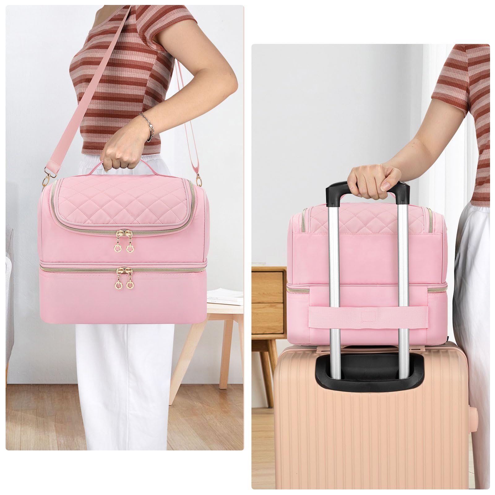 CUBETASTIC pink padding close-up; thick cushioning protects bottles during transit