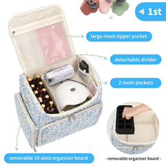 CUBETASTIC removable pouches illustrate flexible storage for varied bottle sizes.