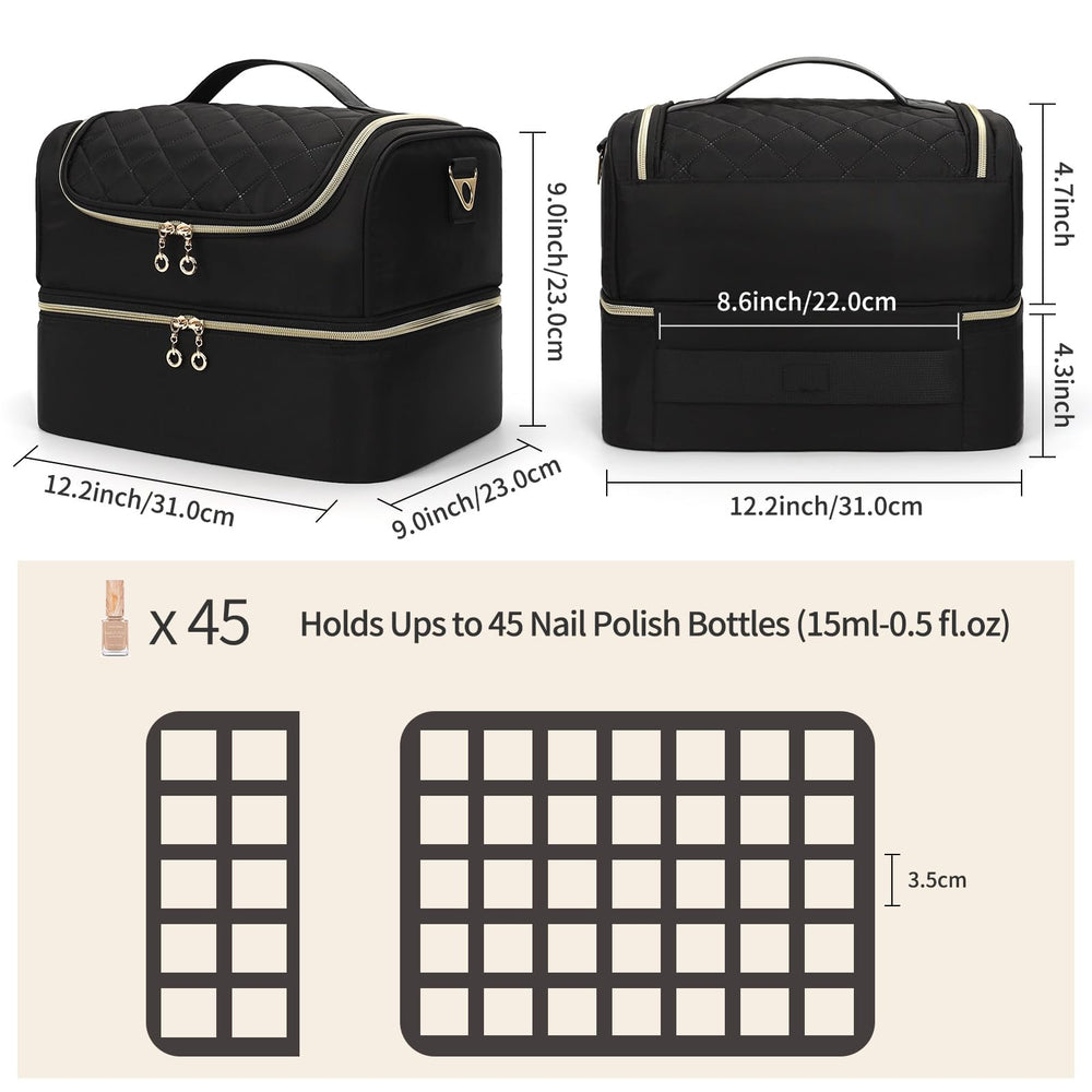 Cubetastic Nail Polish Organizer top layer board shows 10-slot storage.