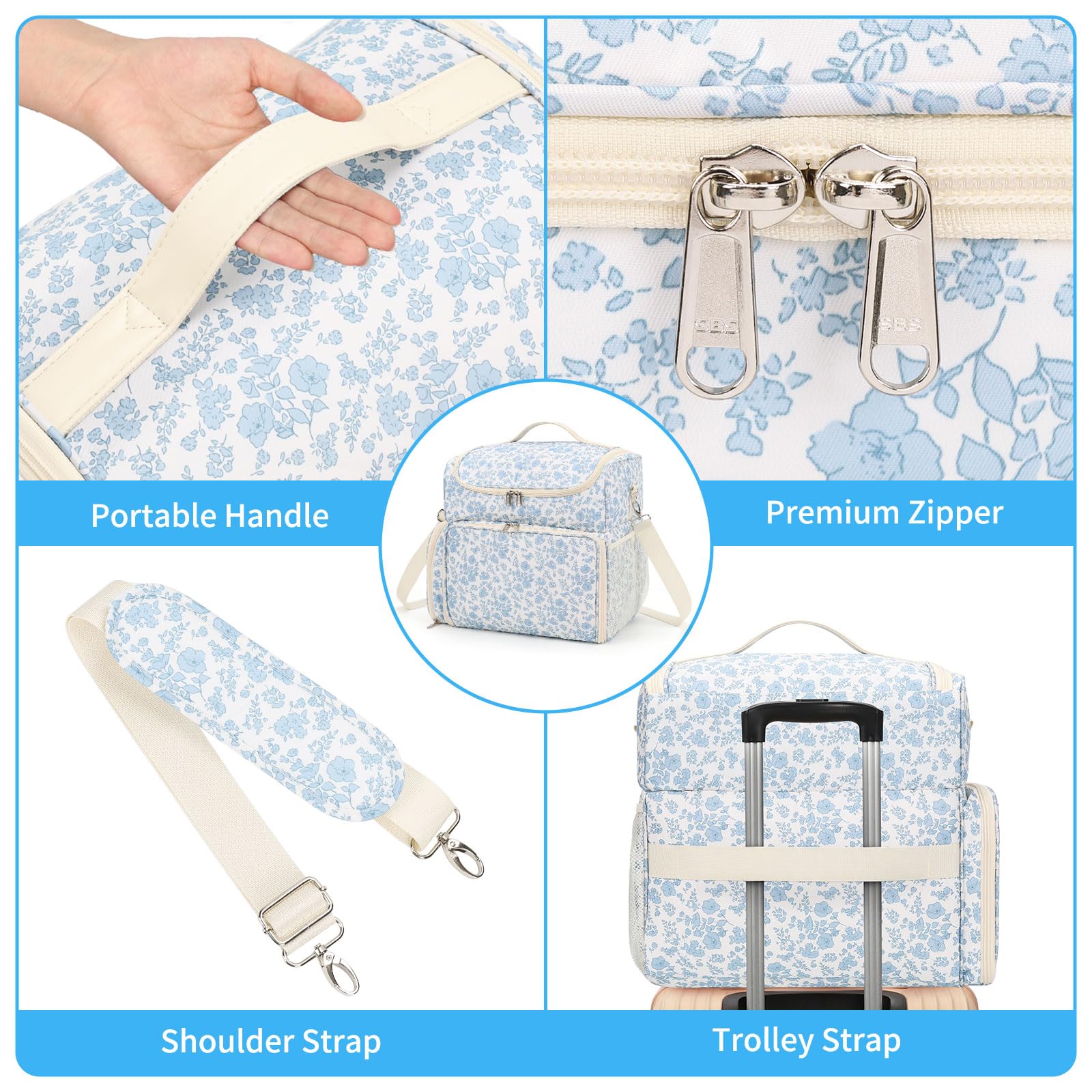 CUBETASTIC adjustable shoulder strap and multiple carry options for on-the-go pros.