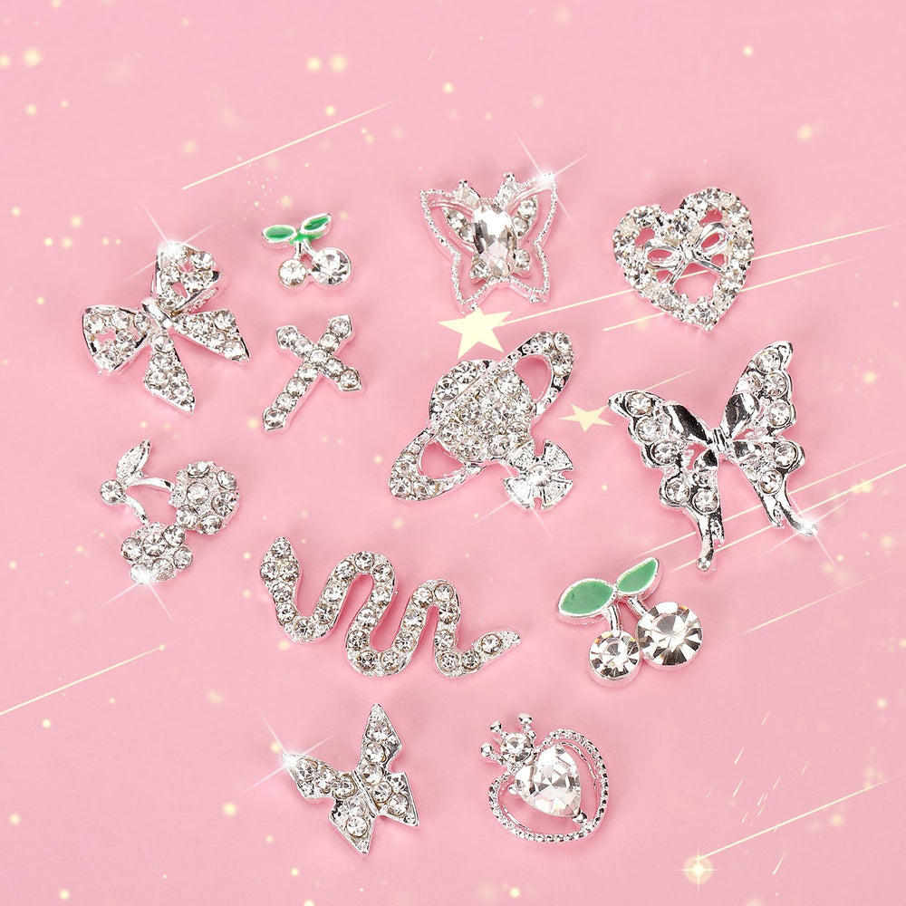 CUBLIVE cherry nail charm for playful 3D nail art.