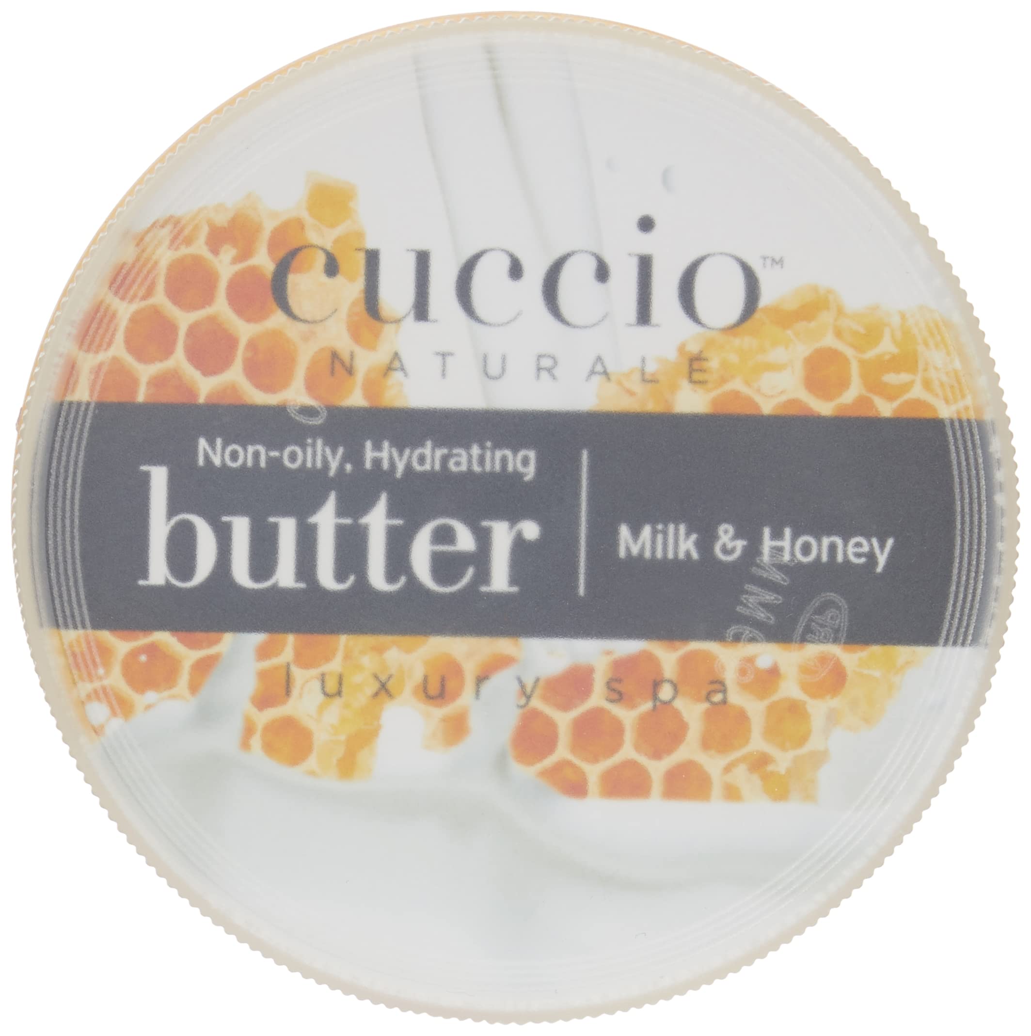 Cuccio Naturale Butter Blends box packaging highlights natural ingredients.