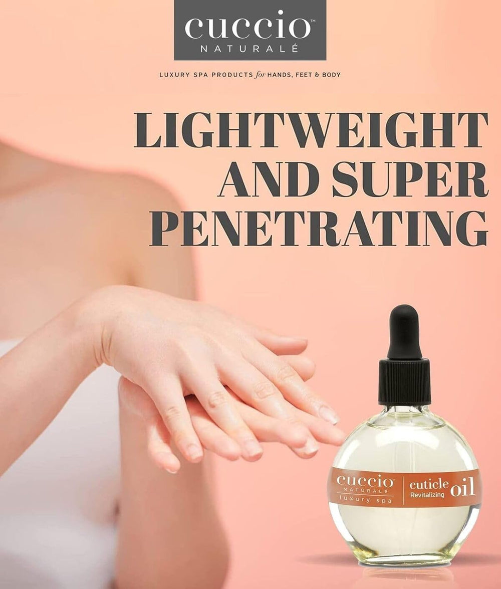 Cuccio Naturale Cuticle Oil application on nails and cuticles for repair and shine