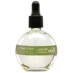 Cuccio Naturale cuticle oil bottle ready for overnight hydration.