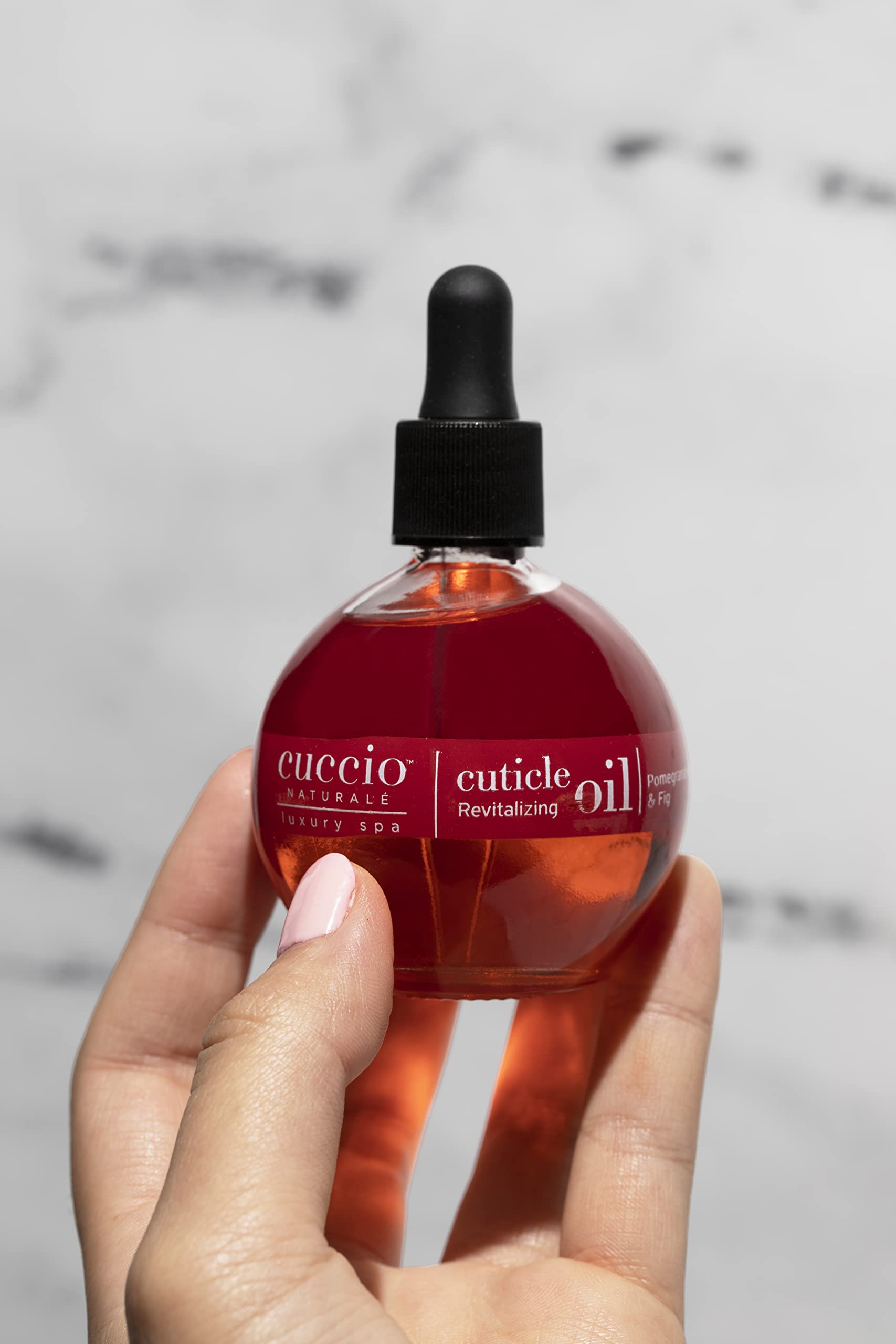Cuccio Naturale cuticle oil overnight renewal on nails