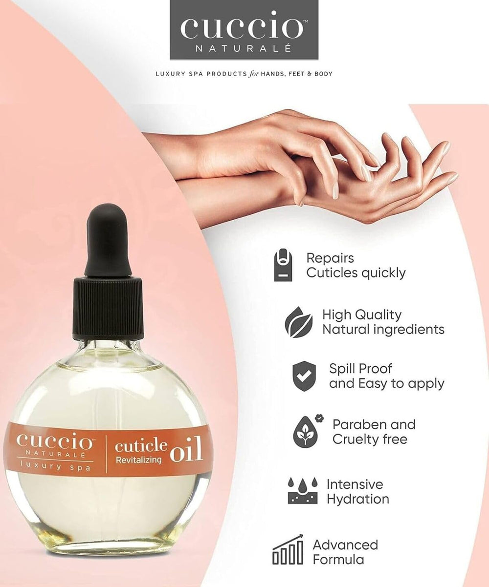 Cuccio Naturale Cuticle Oil overnight use supports nail and cuticle health