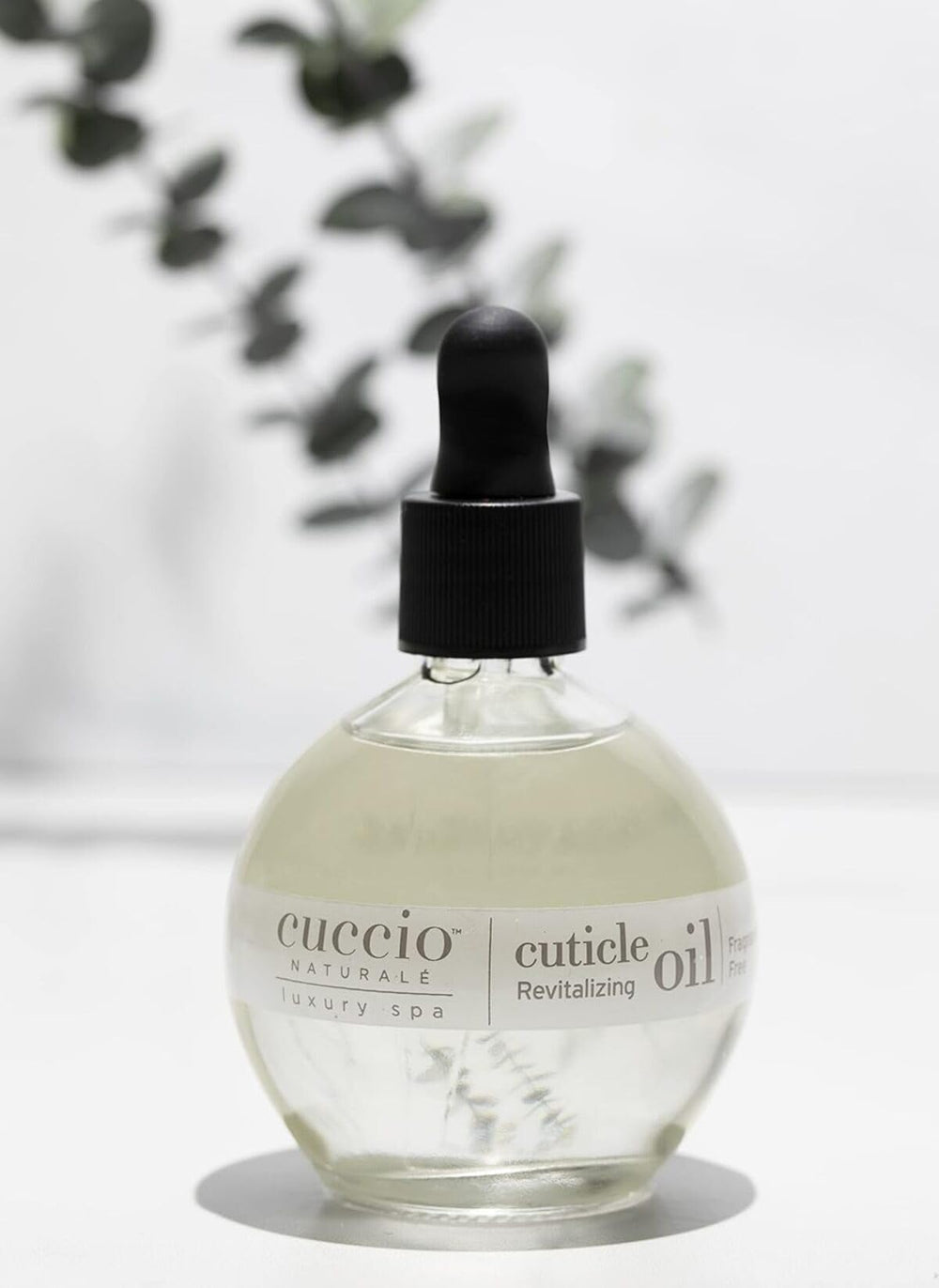 Cuccio Naturale Cuticle Oil shine on nails highlighting natural gloss and reduced dryness
