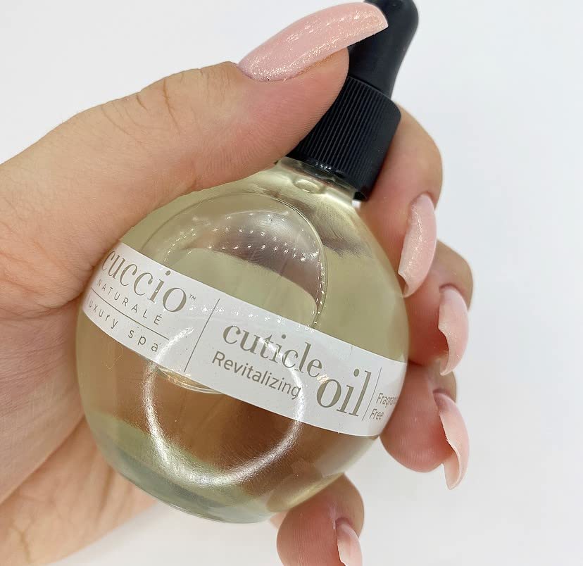 Cuccio Naturale Hands during application emphasizing spa-like care and soothing hydration