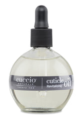 Cuccio Naturale Peach & Vanilla Cuticle Revitalizing Oil bottle delivering spa-quality hydration for dry cuticles