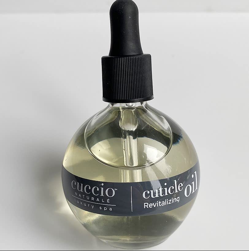 Cuccio Naturale Peach & Vanilla Cuticle Revitalizing Oil nourishes thin nails with natural shine