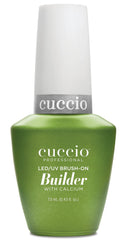 Cuccio Pro Brush-On Builder Gel calcium—application brush enables precise sculpting and even coverage.