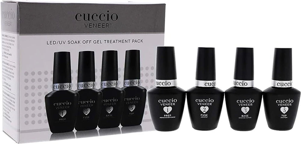 Cuccio Veneer Prep bottle ready for adhesion-boosting nail prep.