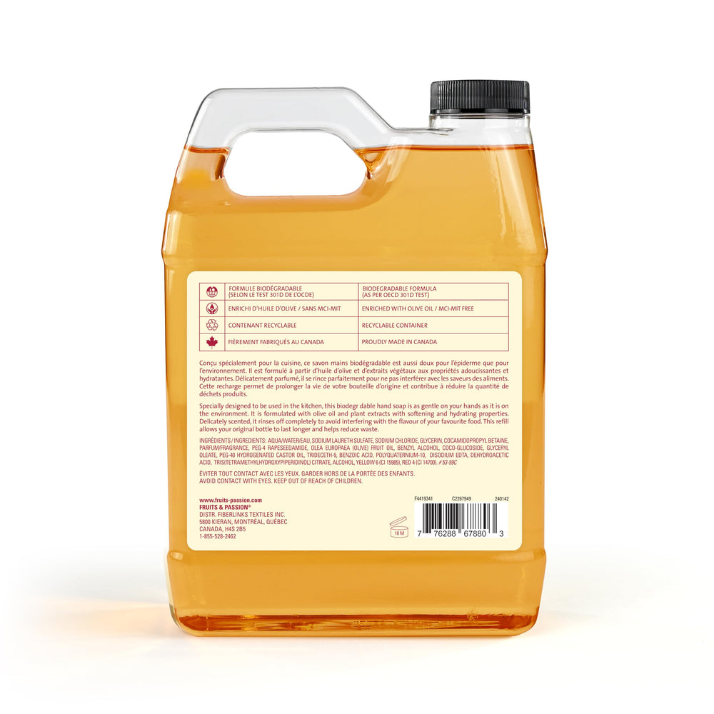 Cucina recyclable packaging for the 1-liter refill emphasizes eco-friendly design.